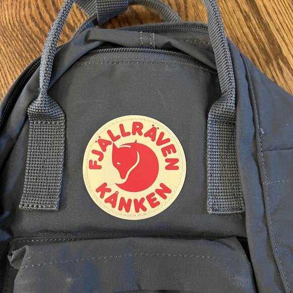 Fjallraven Kanken Mini Backpack Gray Nylon Bag School Travel Daypack Small